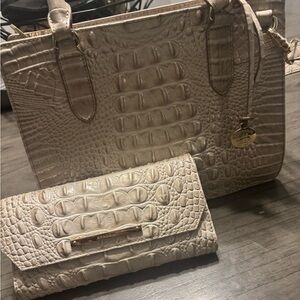 Brahmin bag with matching wallet